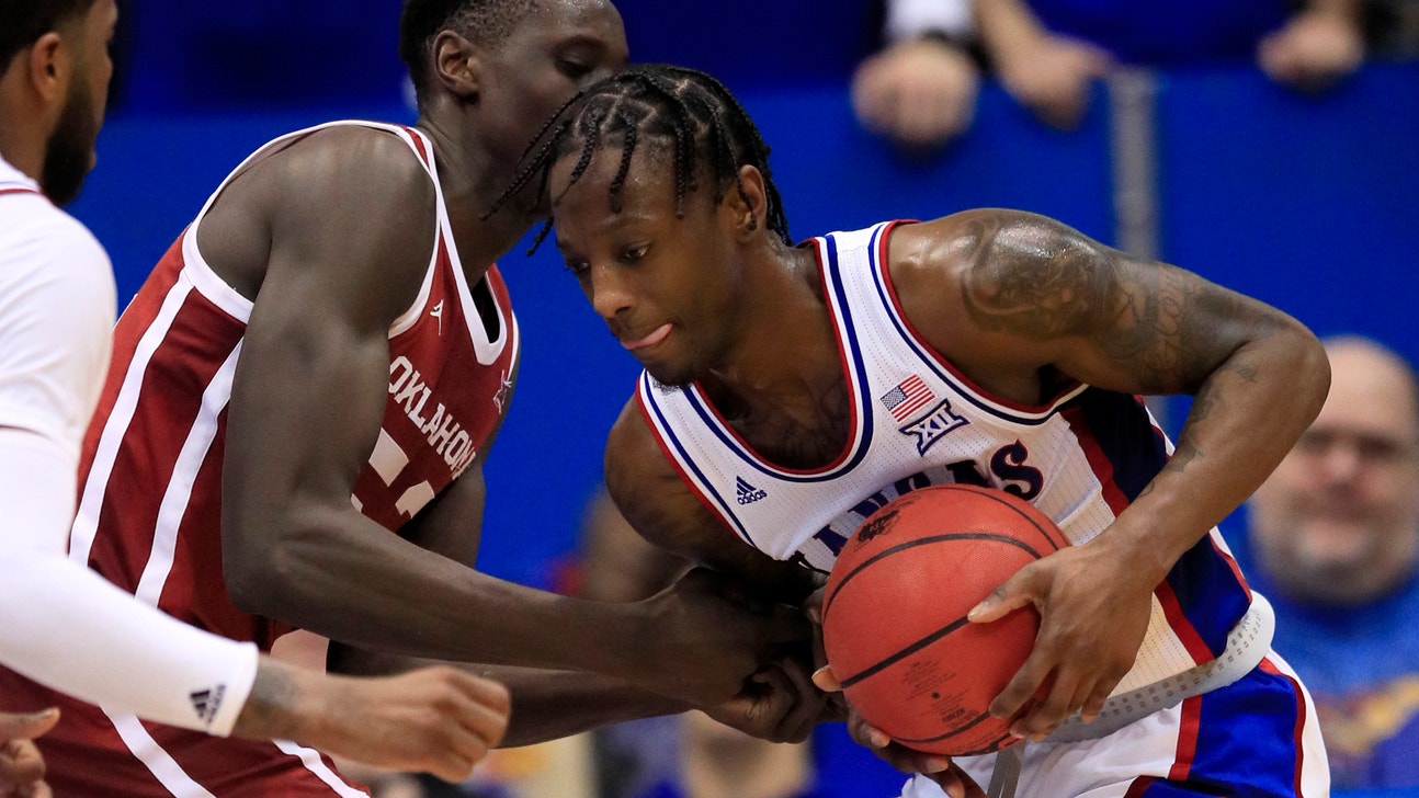 Garrett's career-high 24 points lead No. 3 KU past Oklahoma