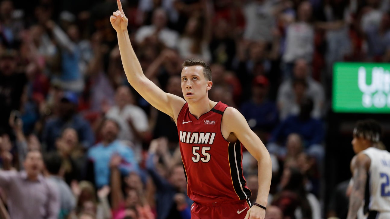 Miami's Duncan Robinson on a record path from 3-point land
