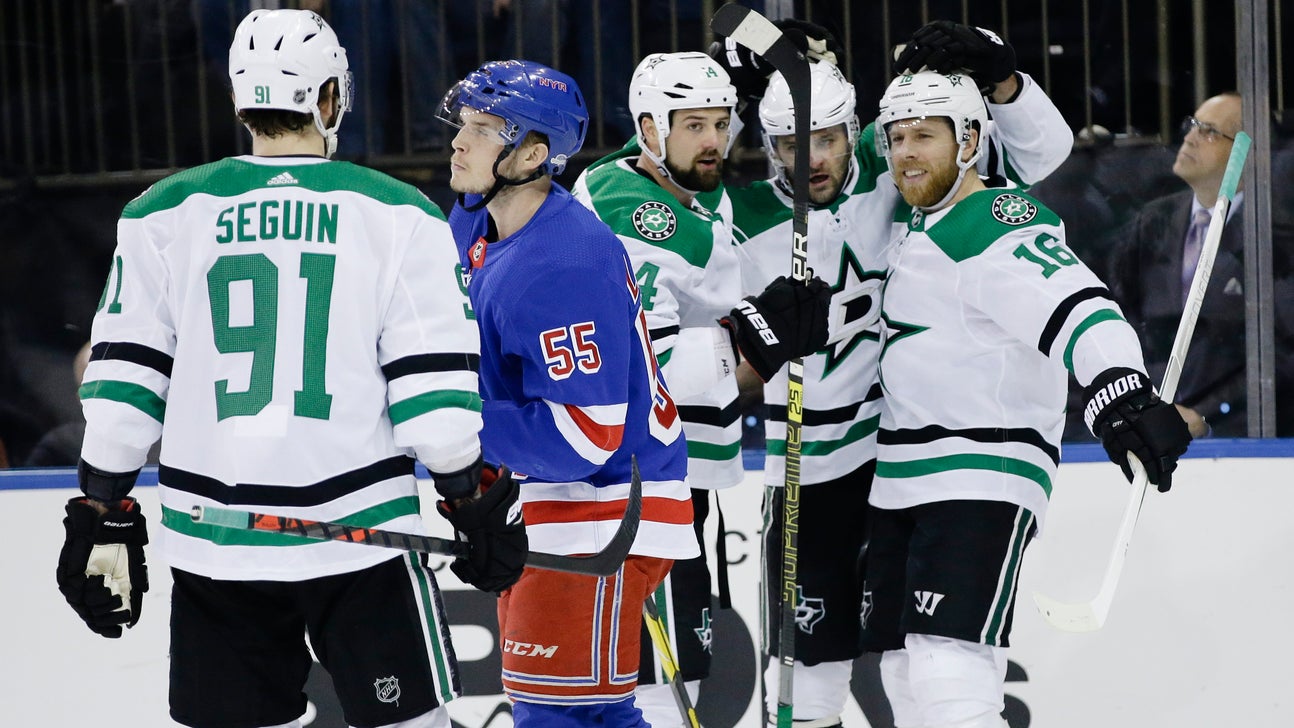 Emotional Johns scores 1st goal, Stars beat Rangers 5-3