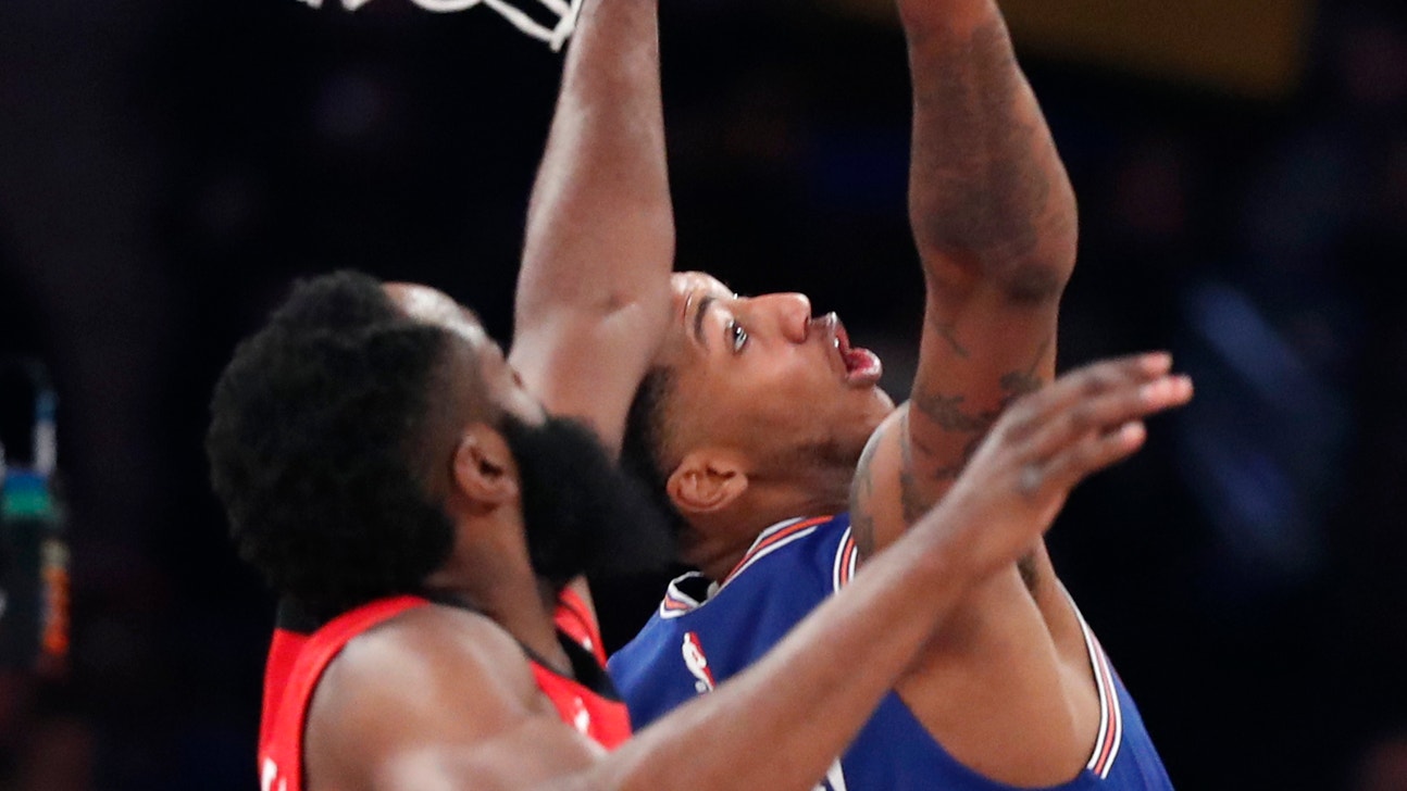 Knicks hold on to end Rockets' 6-game win streak, 125-123
