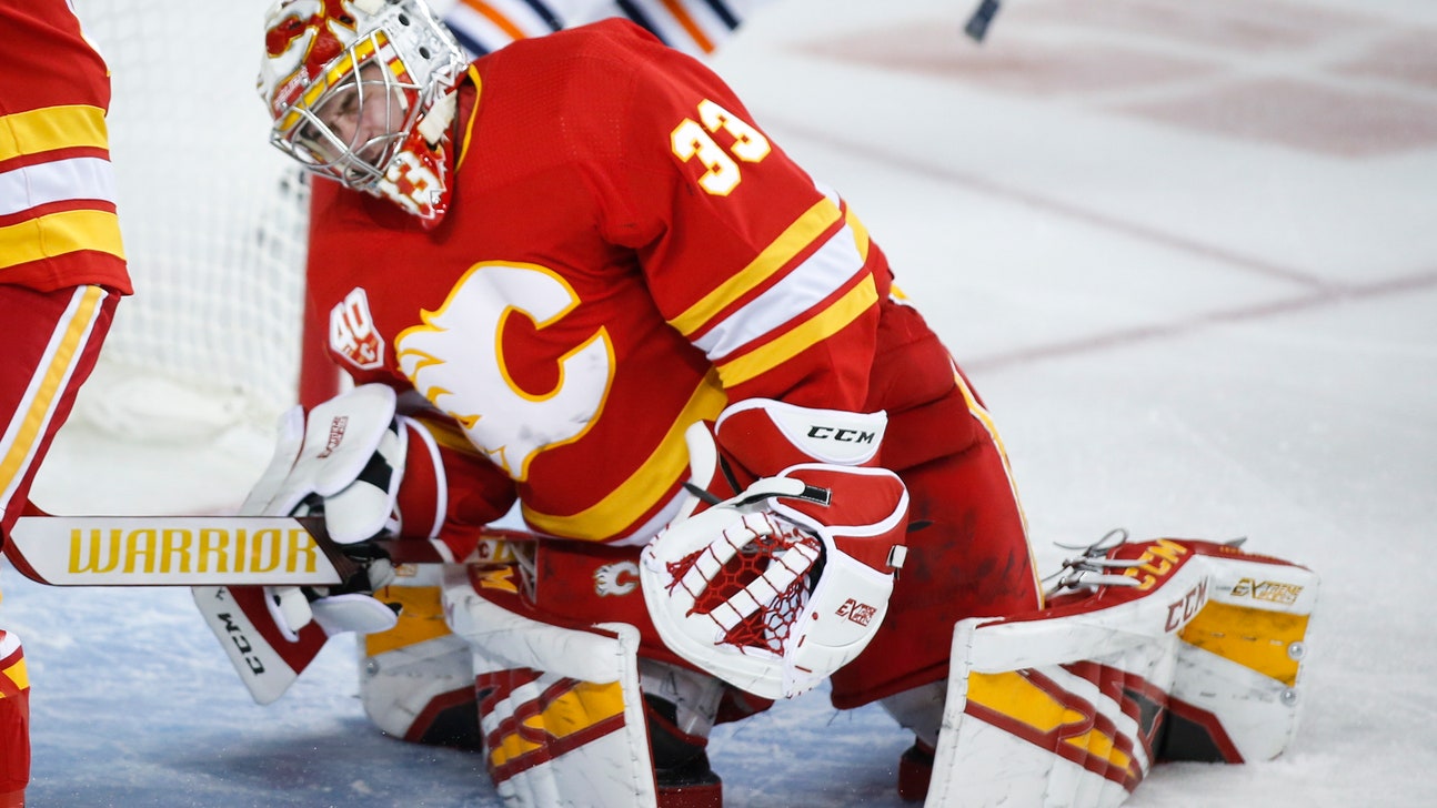 Oilers top Flames 8-3; goalies Mike Smith, Cam Talbot fight