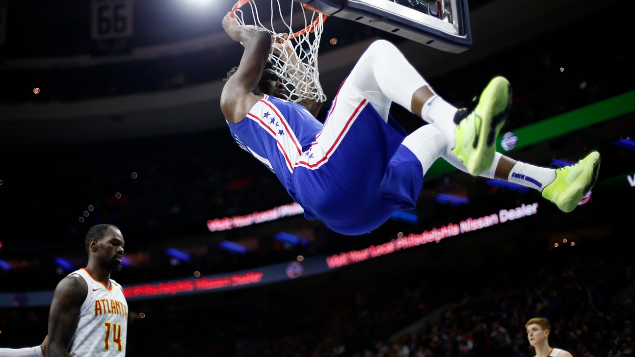 Embiid powers Sixers past Hawks 129-112