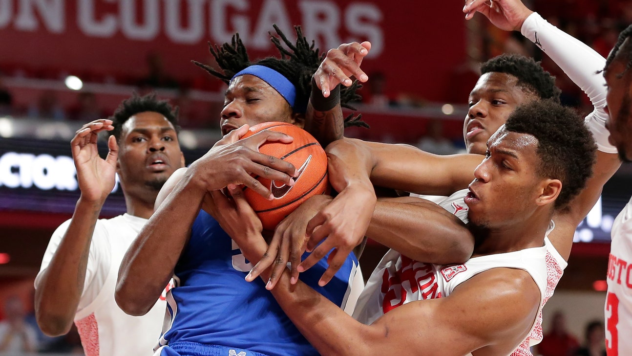 White, Grimes lead No. 21 Houston to 64-57 win over Memphis