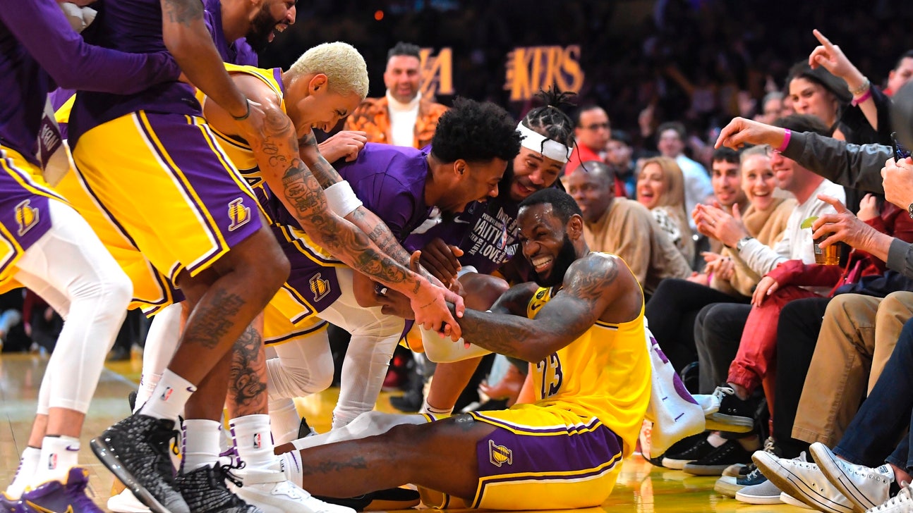 LeBron scores 36 with 3-point outburst, Lakers rout Spurs