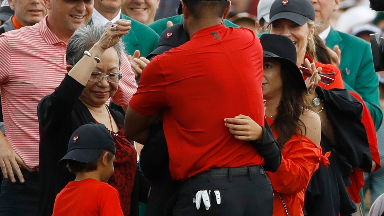 Woods gets emotional talking about Masters win and kids