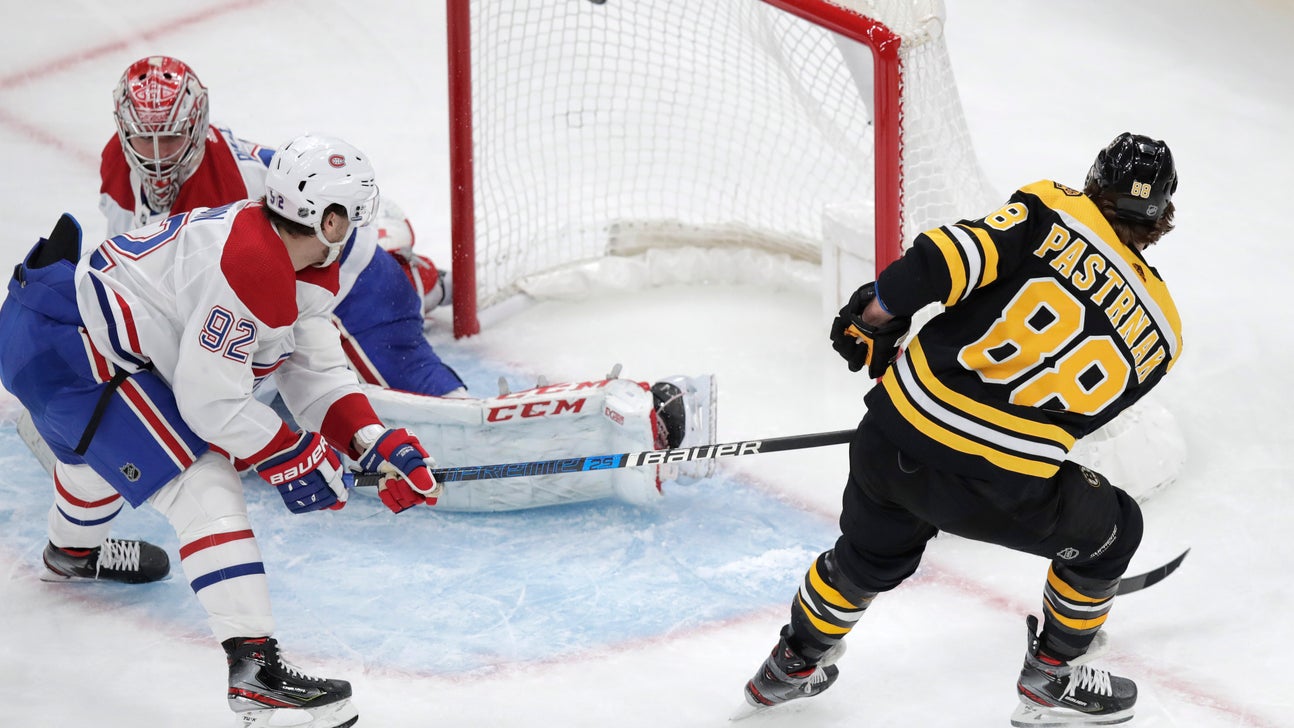 Pastrnak gets another hat trick, Bruins beat Canadiens 4-1
