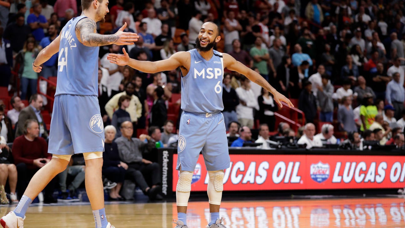 Timberwolves rally late, shock Heat 129-126