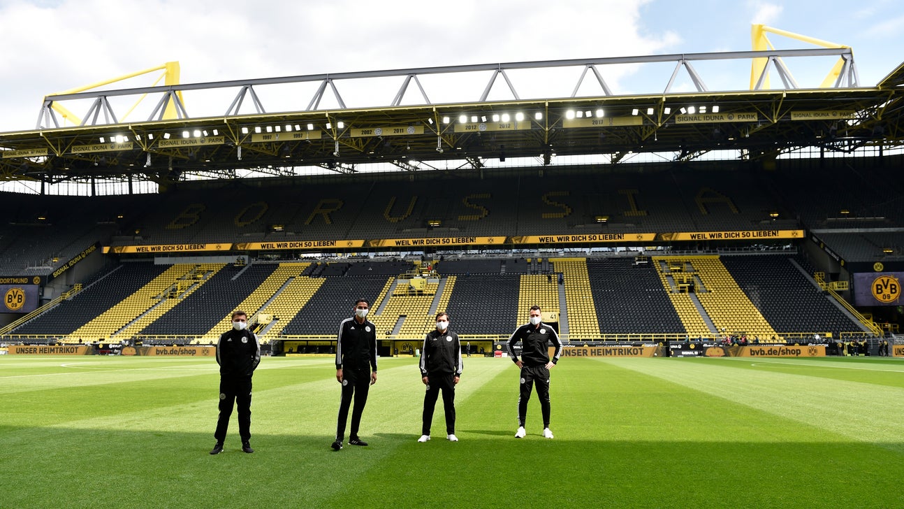 German soccer falls silent as 'ghost games' begin