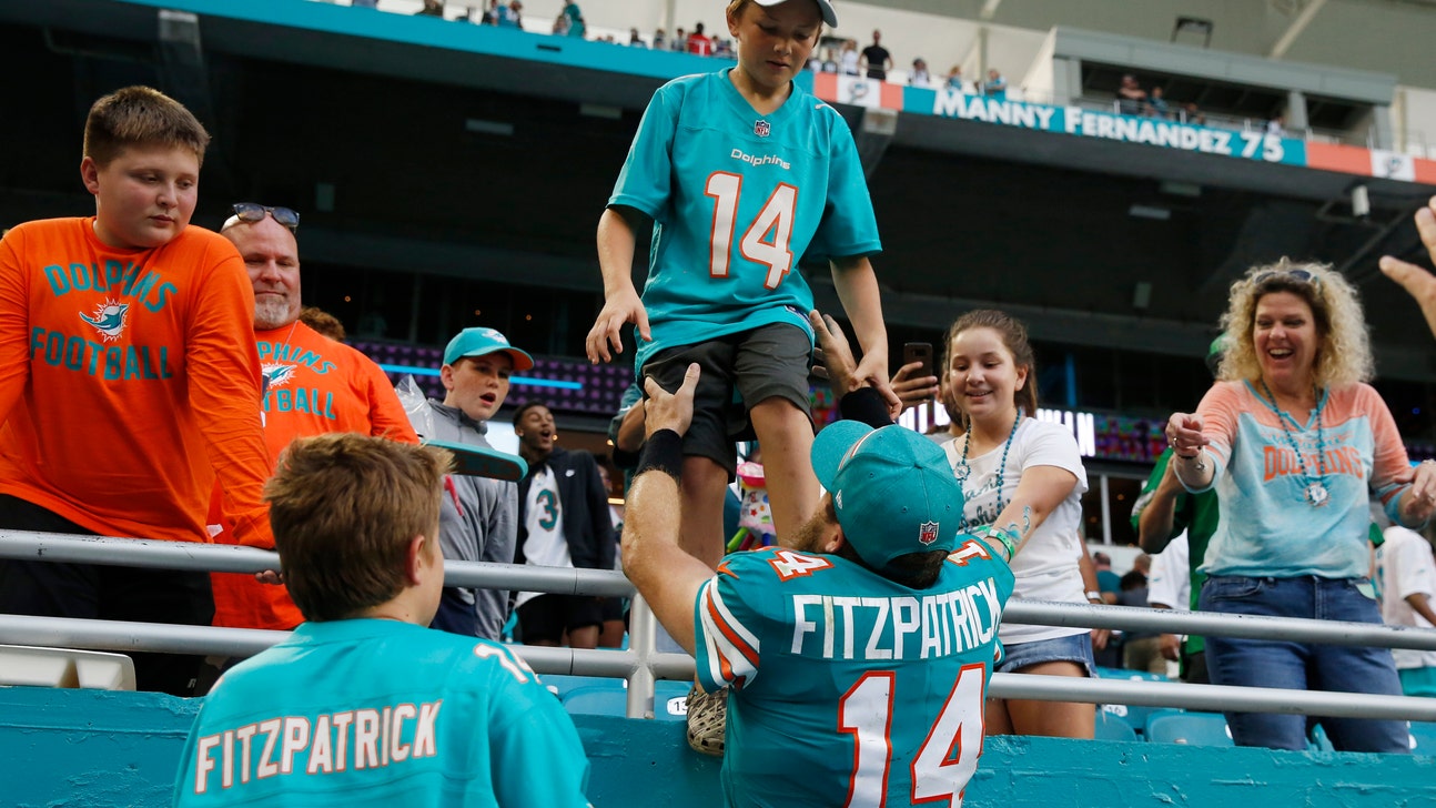 Fitzpatrick awaits battle with Tua for Dolphins' QB job