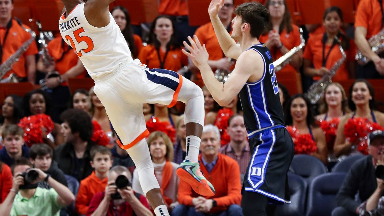 Huff plays huge as Virginia beats No. 7 Duke, 52-50