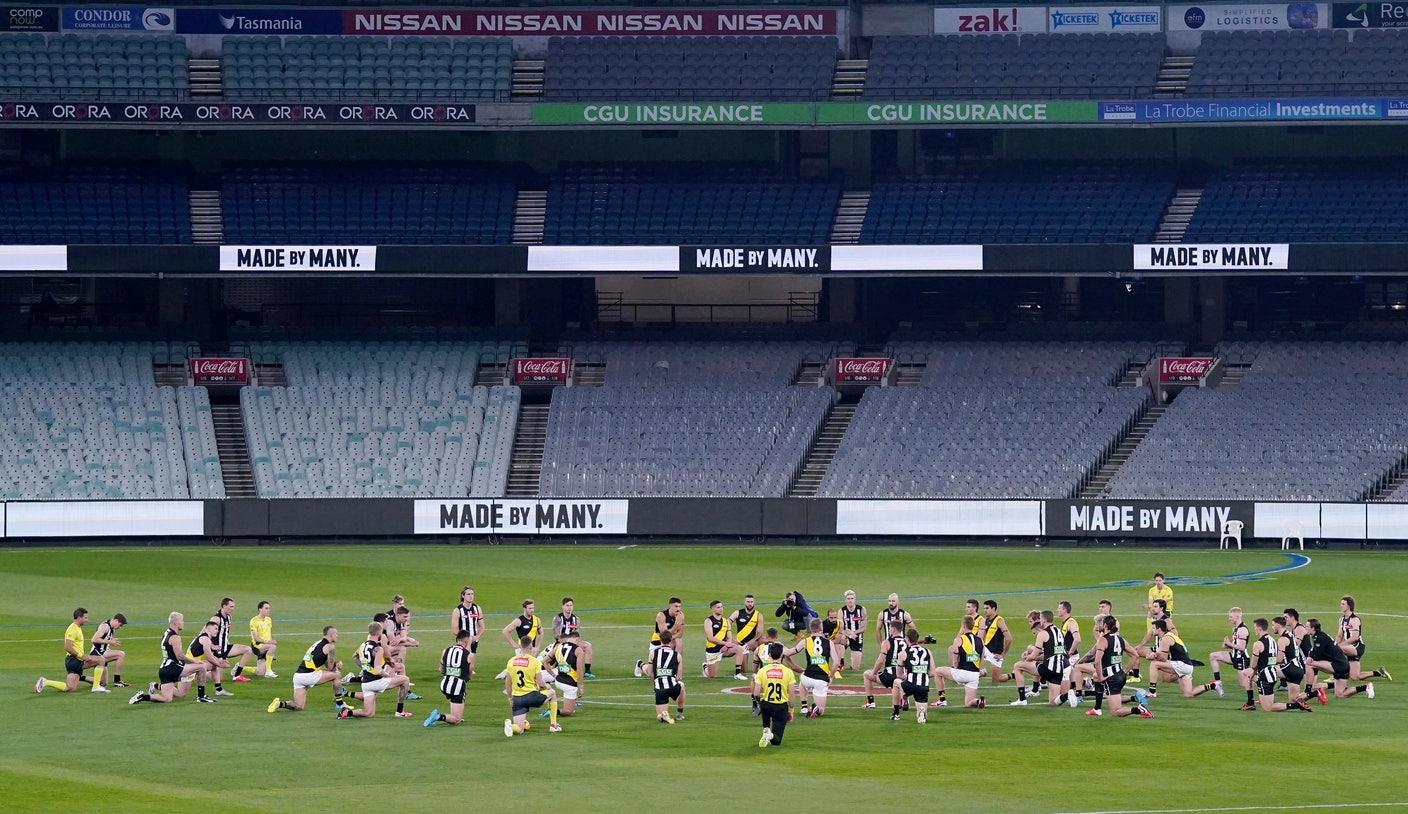 All Is Well In Melbourne Aussie Rules Is Back But No Crowds Fox Sports