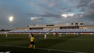 Next Story Image: Marcelo takes a knee as Madrid wins at its training center