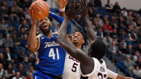 Tulsa holds off UConn 79-75 in overtime for 5th straight win