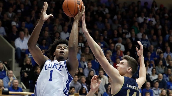 No. 7 Duke downs Notre Dame 94-60 behind 21 points by Carey