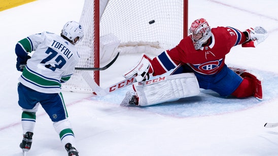 Toffoli scores in overtime, Canucks beat Canadiens 4-3