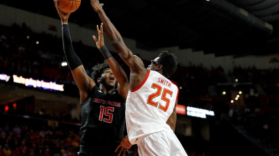 No. 9 Maryland holds off Rutgers 56-51 for 5th straight win