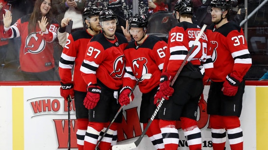 Mackenzie Blackwood has 36 saves, Devils beat Sharks 2-1
