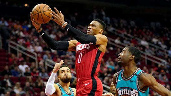 Westbrook scores 33 as Rockets rout Grizzlies 140-112