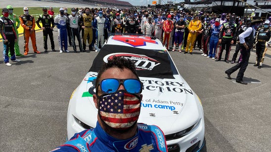 Drivers & Crews Stand With Bubba Wallace