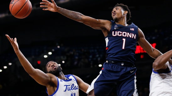 UConn knocks Tulsa out of first place in American, 72-56