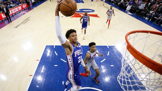 76ers rout Pistons with Embiid back from shoulder injury