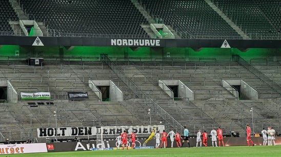 Gladbach beats Cologne as German soccer closes doors to fans