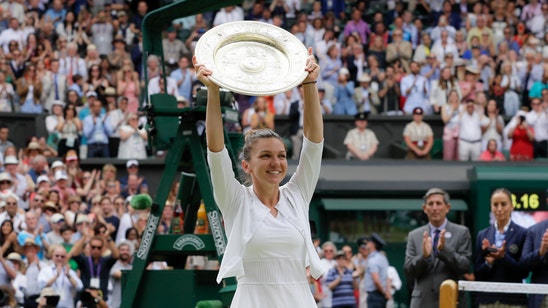 Wimbledon champ Simona Halep says injured foot is pain-free