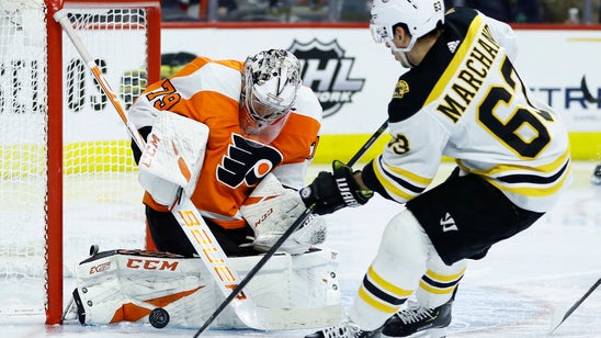 Boston beats Philadelphia 2-0, ends Flyers 9-game win streak
