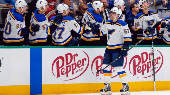 Blues chase Bishop early, rout Stars 5-1 in West showdown