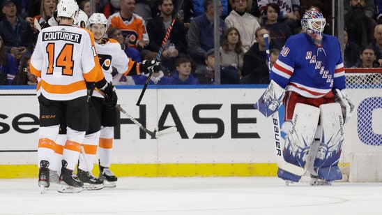 Flyers' winning streak hits 6 with win over Rangers