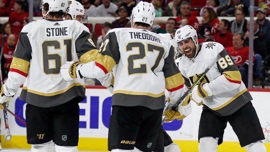 Tuch's tiebreaking goal lifts Vegas over Carolina 4-3