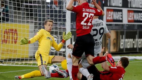 Havertz scores again as Leverkusen beats Freiburg in Germany
