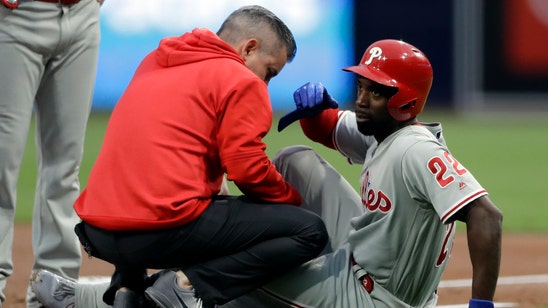 Phillies' McCutchen upbeat about recovery from knee injury