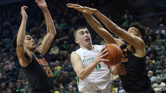 Duarte leads No. 12 Oregon past USC 79-70 in double OT
