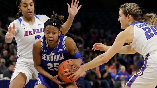 No. 18 DePaul women hold off Seton Hall 83-80 in semifinal