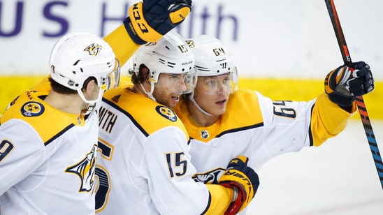 Granlund helps Predators past Flames 3-2