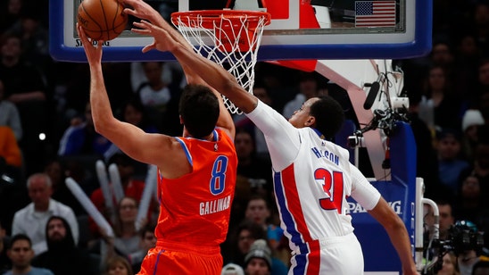 Thunder blow lead, but outlast Pistons 114-107