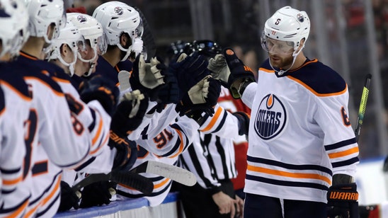Larsson scores 1st goal in a year, Oilers beat Panthers 4-1