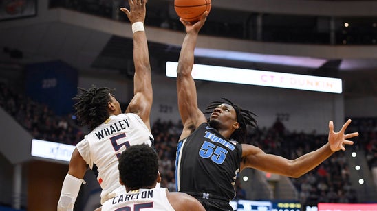 Vital, Bouknight lead UConn to 64-61 win over Memphis