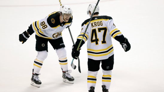 Krug scores in OT, Bruins rally past Panthers 2-1