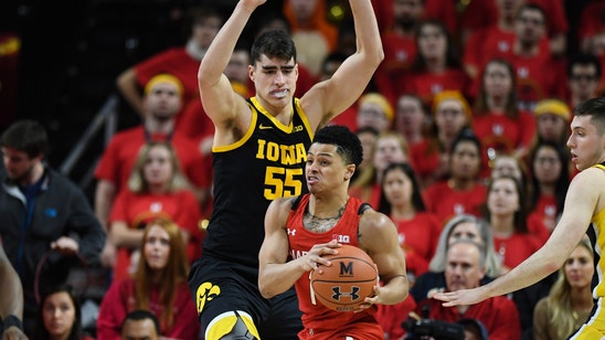 Cowan scores 31 as No. 15 Maryland beats No. 18 Iowa 82-72