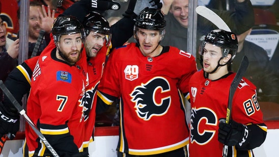 Matthew Tkachuk sets up Flames in 3-2 victory over Coyotes