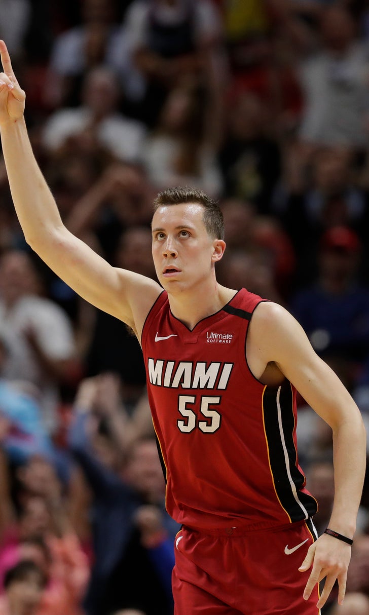 Miami's Duncan Robinson on a record path from 3-point land ...