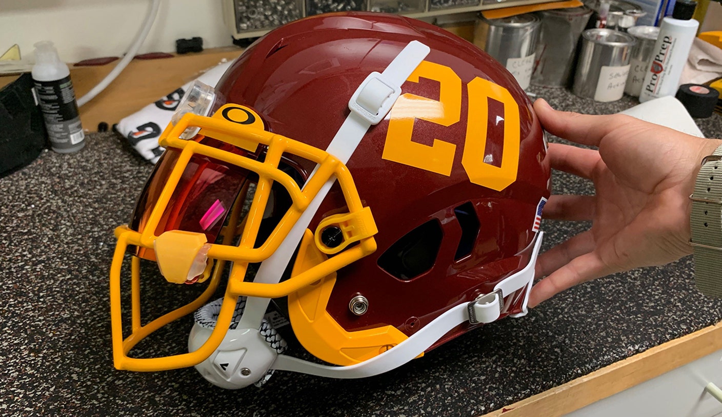 washington football team old helmets