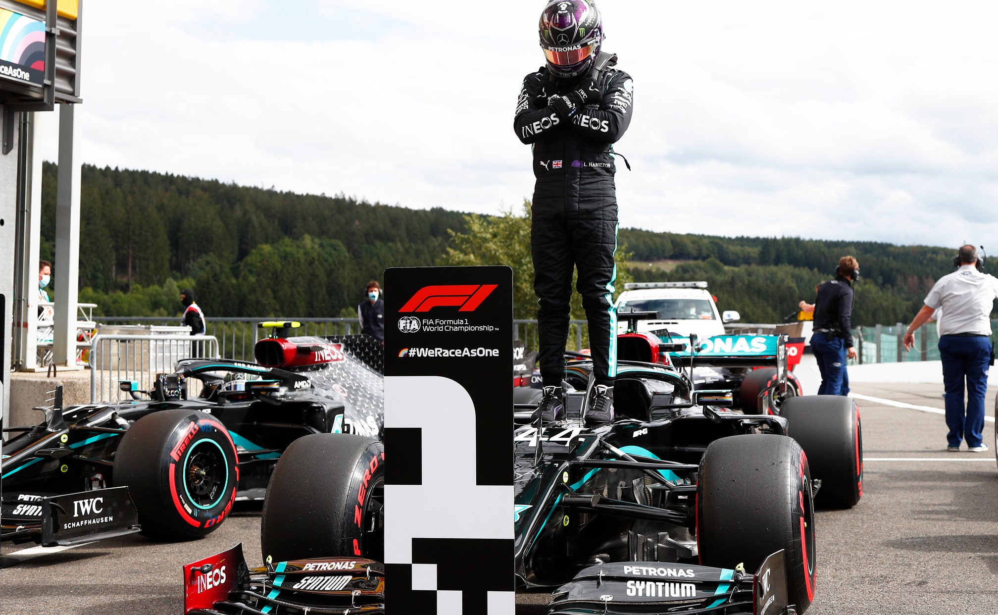Hamilton Honors Boseman In Belgium Fox Sports