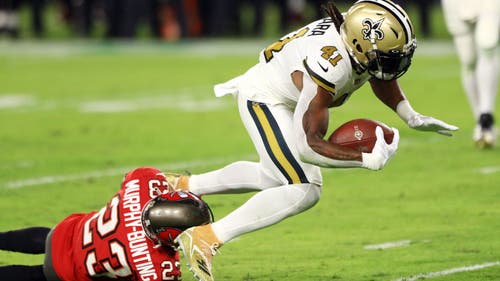 NEW ORLEANS SAINTS Trending Image: Saints’ Alvin Kamara ‘explosive’ in return to practice, Derek Carr’s status uncertain