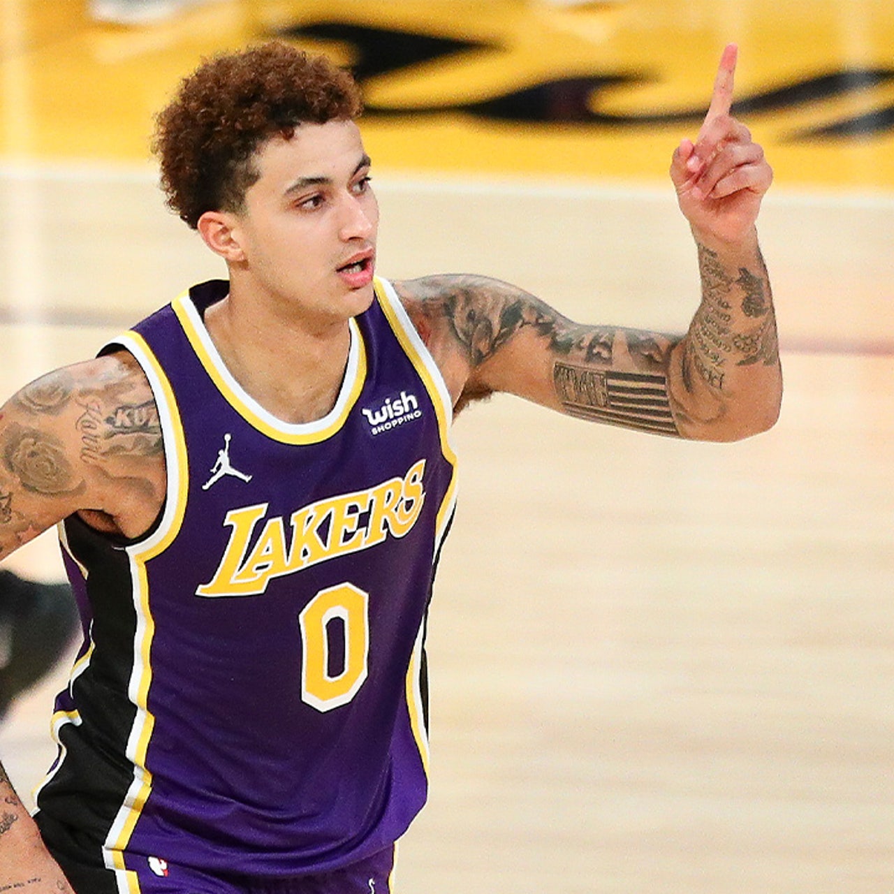 kyle kuzma white jersey
