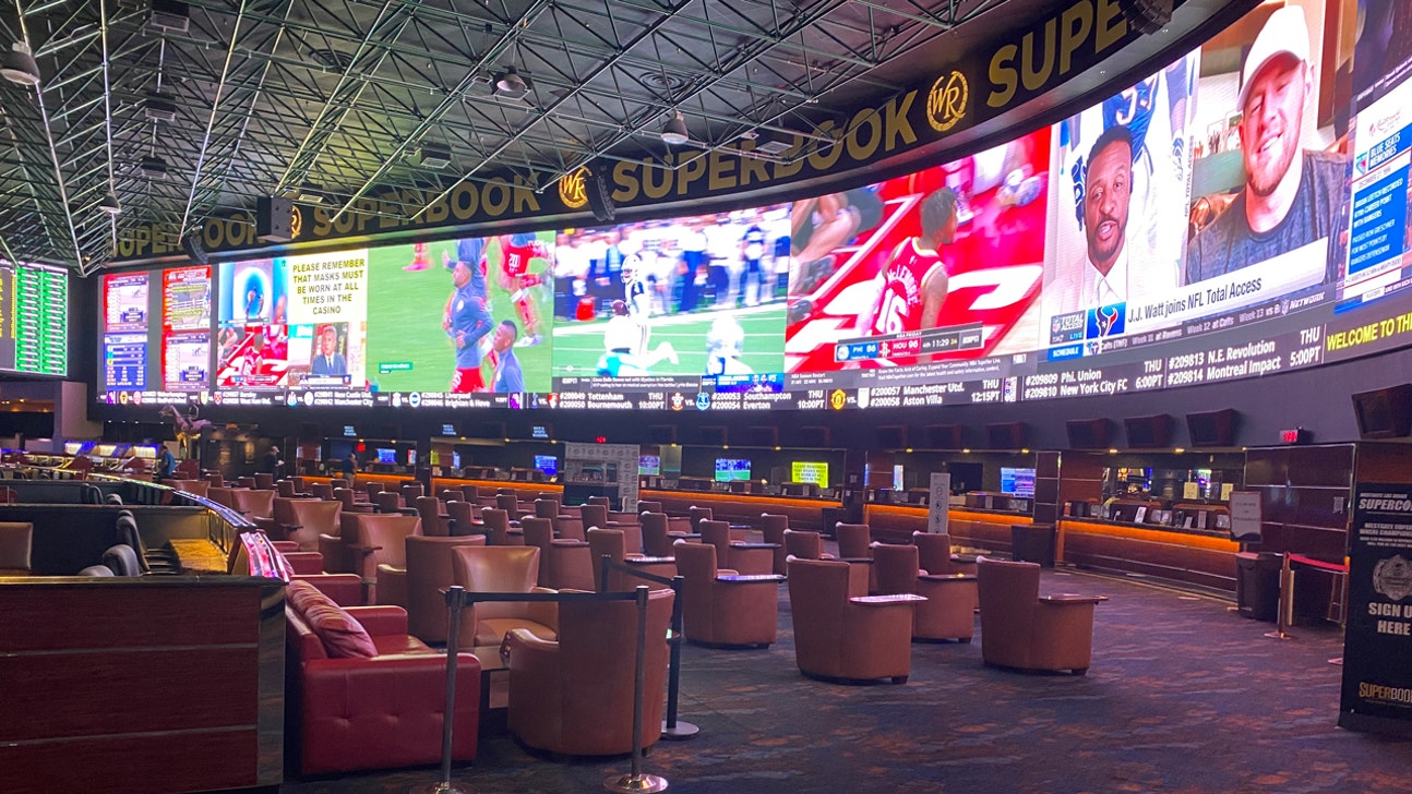 Behind the scenes at a Las Vegas sportsbook during the Super Bowl