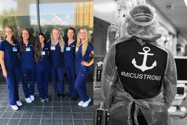 Broncos cheerleader and ICU nurse describes life on the front lines - The  Athletic