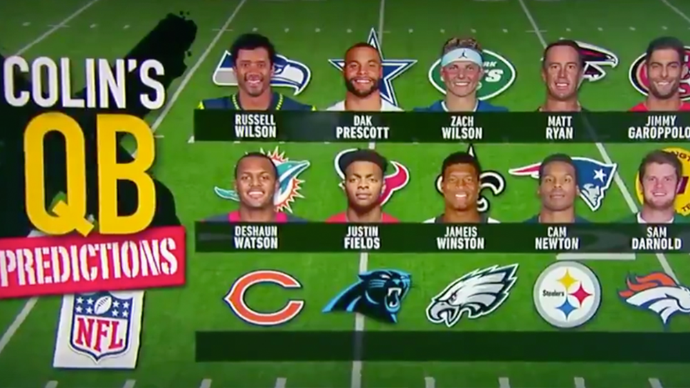 Colin Cowherd predicts the NFL starting quarterbacks for Week 1